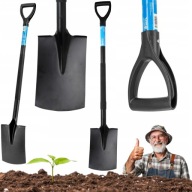 SZPADEL PROSTY ŁOPATA STAL HARTOWANA TRZON METALOWY MOCNY DO KOPANIA