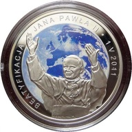 20 zł 2011 } BEATYFIKACJA J.P. II stan L _ z okienka kasowego NBP + folder