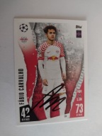 Karta topps mach attax autograf RB Leipzig Champions League Fabio Carvalho