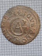 Elbląg 1 szeląg, 1632 Gustaw II Adolf 1611 - 1632