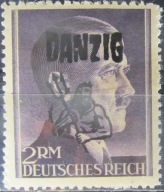 Niemcy stary znaczek z nadrukiem (2/13