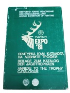 Dodatek katalog trofeów Światowa Wystawa Łowiectwa Plovdiv Expo '81