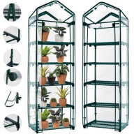 Szklarnia Ogrodowa Balkonowa Pionowa 5 Półek Foliak 190x70x50 cm – Mini