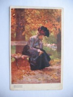 K. SZCZAWIŃSKI MELANCHOLIA przedwojenna POCZTÓWKA
