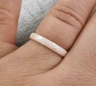 85051 Pierścionek ceramiczny 3 mm szlifowany średnica 19 mm ciemny beż