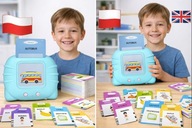 Czytnik kart edukacyjny dla dzieci PL/ENG 448 słów | 3 tryby | Bez ekranu