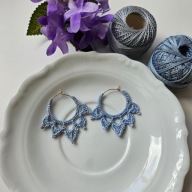 Kolczyki rękodzieło na szydełku