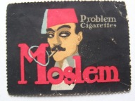 Moslem - papierosy - zalepka reklamowa