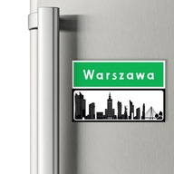 MAGNES TURYSTYCZNY Z PANORAMĄ WARSZAWA – PAMIĄTKA NA LODÓWKĘ