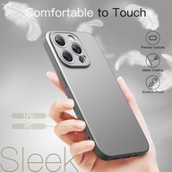 Cienkie etui plecki iPhone 15 Pro 6,1" bumper matowe Tytan JETech