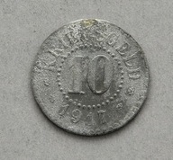 NIEMCY NOTGELD KRIEGSGELD 10 PFENNIG 1917 STADT FRANKFURT N. ODER