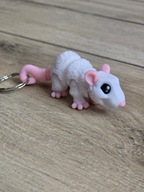 Breloczek Szczur 3d - Brelok Druk3d fidget Keychain mixGadzet