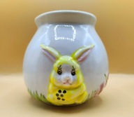Zajączek króliczek świecznik wazonik JAJECZKO