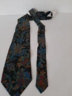 JEDWABNY CITTERIO MADE IN ITALY KRAWAT MĘSKI ELEGANCKI ORYGINALNY PAISLEY