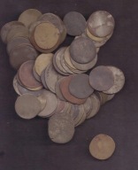 Blaszki - zestaw starych monet - może do nauki czyszczenia