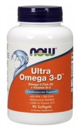 Witaminy kapsułki Now foods Ultra Omega 3-D kwasy omega-3 250 g
