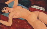 Amedeo Modigliani - Nu couché, Akt leżący. 70x105