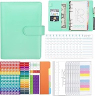 PLANER BUDŻETOWY SEGREGATOR FINANSOWY ORGANIZER BUDŻETU A6 ZIELONY