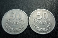 Zestaw 2 sztuk monet PRL 50 GROSZY 1973