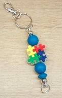 Brelok Autyzm Puzzel Spektrum zawieszka 6423 Oliwia Kurowska, Kuba Kurowski