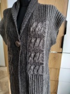Włoska kamizelka damska 2XL bezrękawnik Dolce Vita merino mohair idealna