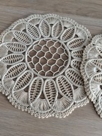 Obrus serwetka serwetki 19 oryginalna ręczna makrama koronka j.wenecka