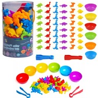 ZESTAW MONTESSORI MEMFLOW DO NAUKI LICZENIA I KOLORÓW PLASTIKOWY DLA DZIECI