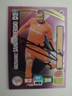 Karta panini autograf Cracovia sezon 16/17 Sandomierski Topowy Bramkarz