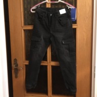 SPODNIE CHŁOP NOWE H&M JOGGER CZARNE 146CM