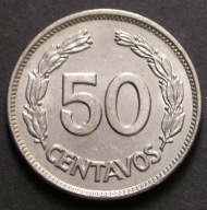 Ekwador 50 centavos 1963 - stan menniczy -
