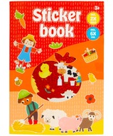 NAKLEJKI KSIĄŻKA Z NAKLEJKAMI FARMA ZWIERZĘTA 18 STRON