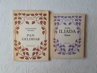 2x NASZA BIBLIOTEKA FREDRO PAN GELDHAB HOMER ILIADA WYBÓR STAROŻYTNA GRECJA