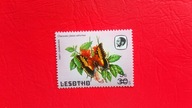 LESOTHO 1984 motyle owady przedruk czyste**