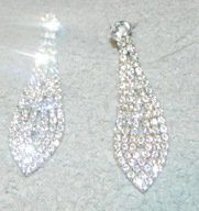 kolczyki długie, mieniące