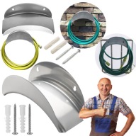 WIESZAK UCHWYT ŚCIENNY METALOWY DO WĘŻA OGRODOWEGO DO PODLEWANIA NA ŚCIANE