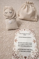 Motanka Spokój – personalizowana sensoryczna dla dziecka chrzciny urodziny