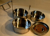 SUPER 3-częściowa MENAŻKA stal nierdzewna STORE LINE Z UCHWYTEM