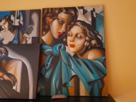 Tamara Łempicka Dziewczyny 50 na 70 cm - obraz