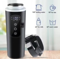 Kubek grzewczy samochodowy 12V/24V 500ml termos LED