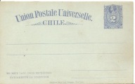 CHILE -UNION POSTALE UNIVERSELLE -karta pocztowa bez obiegu