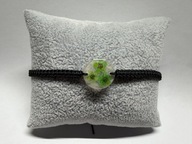 Bransoletka makramowa z żywicy UV - suszone kwiaty