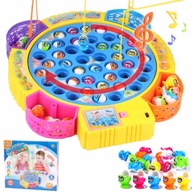 Gra Rodzinna Łowienie Rybek Zestaw 45 rybek 4 wędki Zabawka Edukacyjna