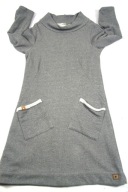 5 DRESOWA Trapezowa z Grubej Bai Szerokim Półgolfem L XL