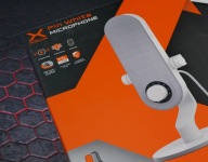 Mikrofon Krux Pin White + GRATIS