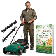WERTYKULATOR AERATOR ELEKTRYCZNY 1500W 3W1 32CM 2 WAŁKI 45L + EBOOK GRATIS