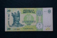 Banknoty Mołdawia 20 lei 2015 rok!!!