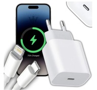 SZYBKA ŁADOWARKA SIECIOWA 20W DO iPhone + KABEL LIGHTNING USB-C TYP C