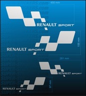 Naklejki RENAULT Sport MODERN Captur Arkana Kadjar Scenic Rozm XL 45 i 28cm
