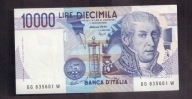Włochy - banknot - 10000 Lira 1984 rok