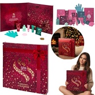 KALENDARZ ADWENTOWY Z KOSMETYKAMI ZESTAW KOSMETYKI DO PIELĘGNACJI PREZENT